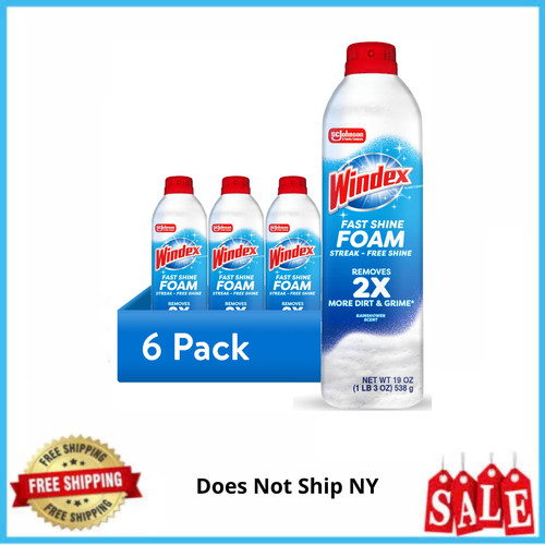 Windex fast shine - (pack, 6)